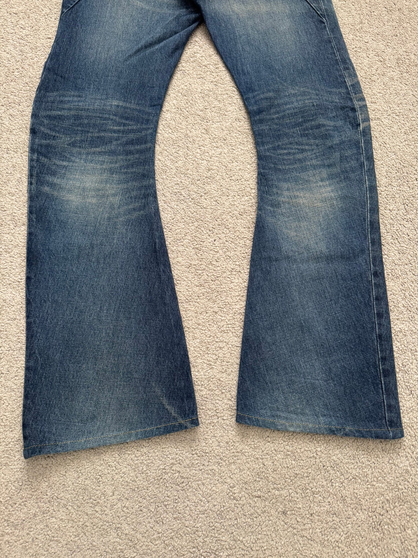 Kazuyuki Kumagai Attachment J-Cut Bootcut Flared Denim Jeans