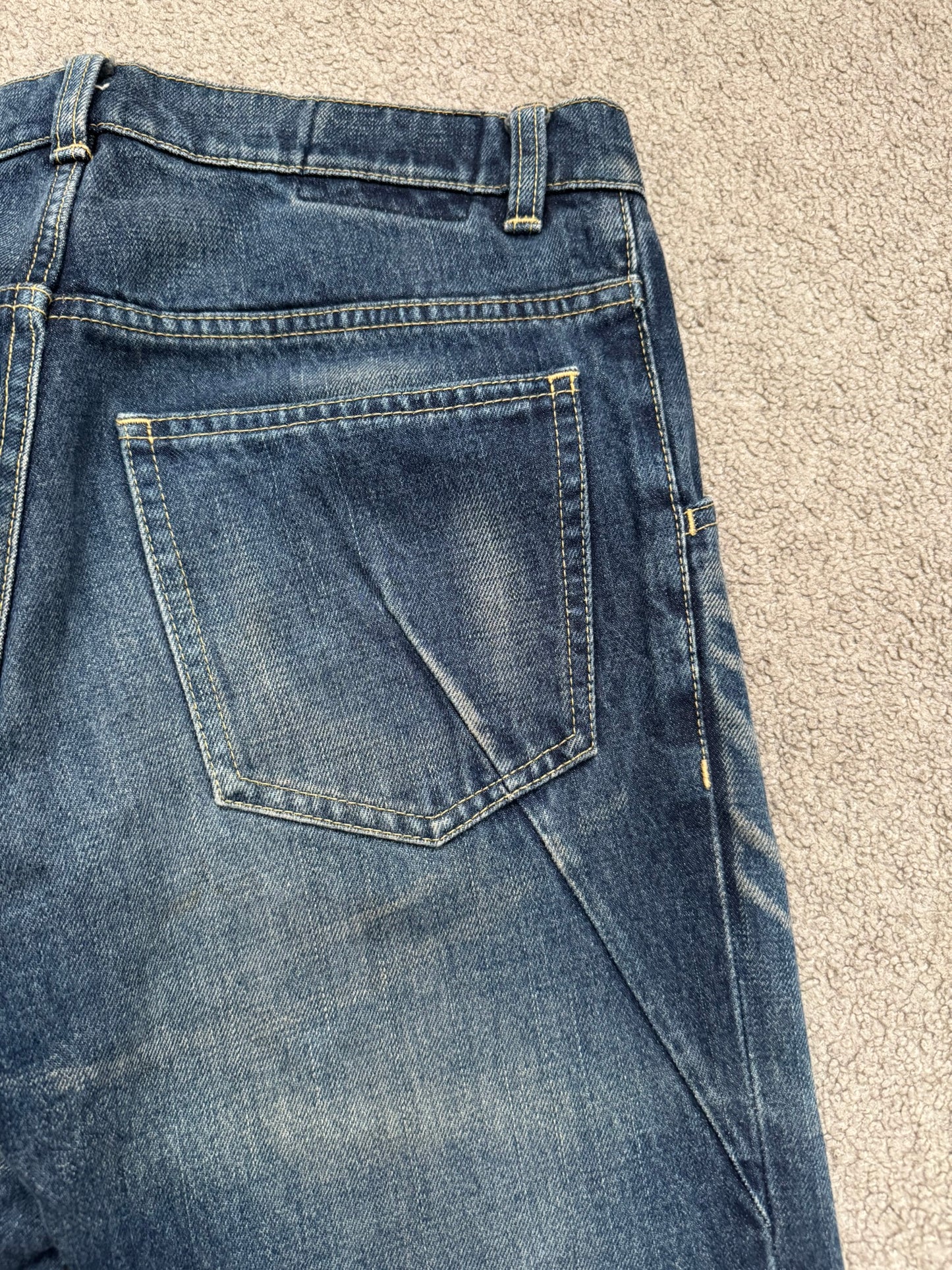 Kazuyuki Kumagai Attachment J-Cut Bootcut Flared Denim Jeans