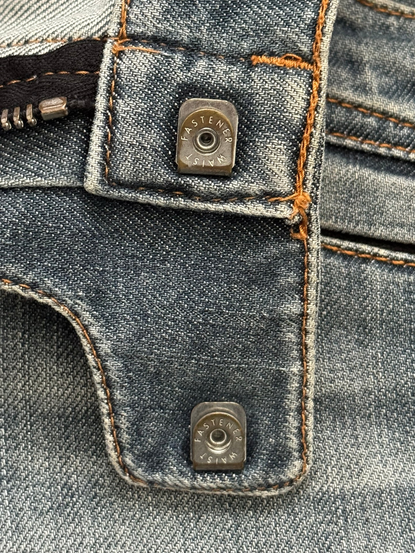 Balmain by Christophe Decarnin Faded Zip Biker Denim Jeans