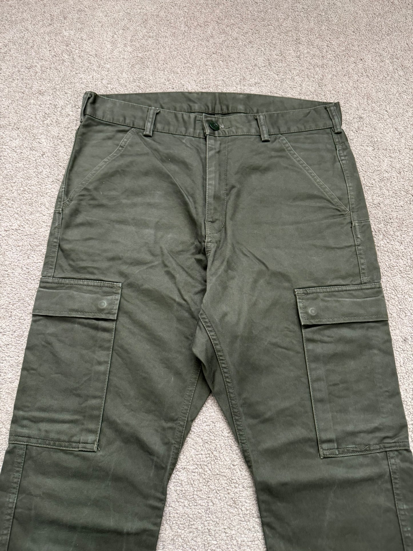 SS11 Comme Des Garcons Ganryu Green Snap Cargo Pants
