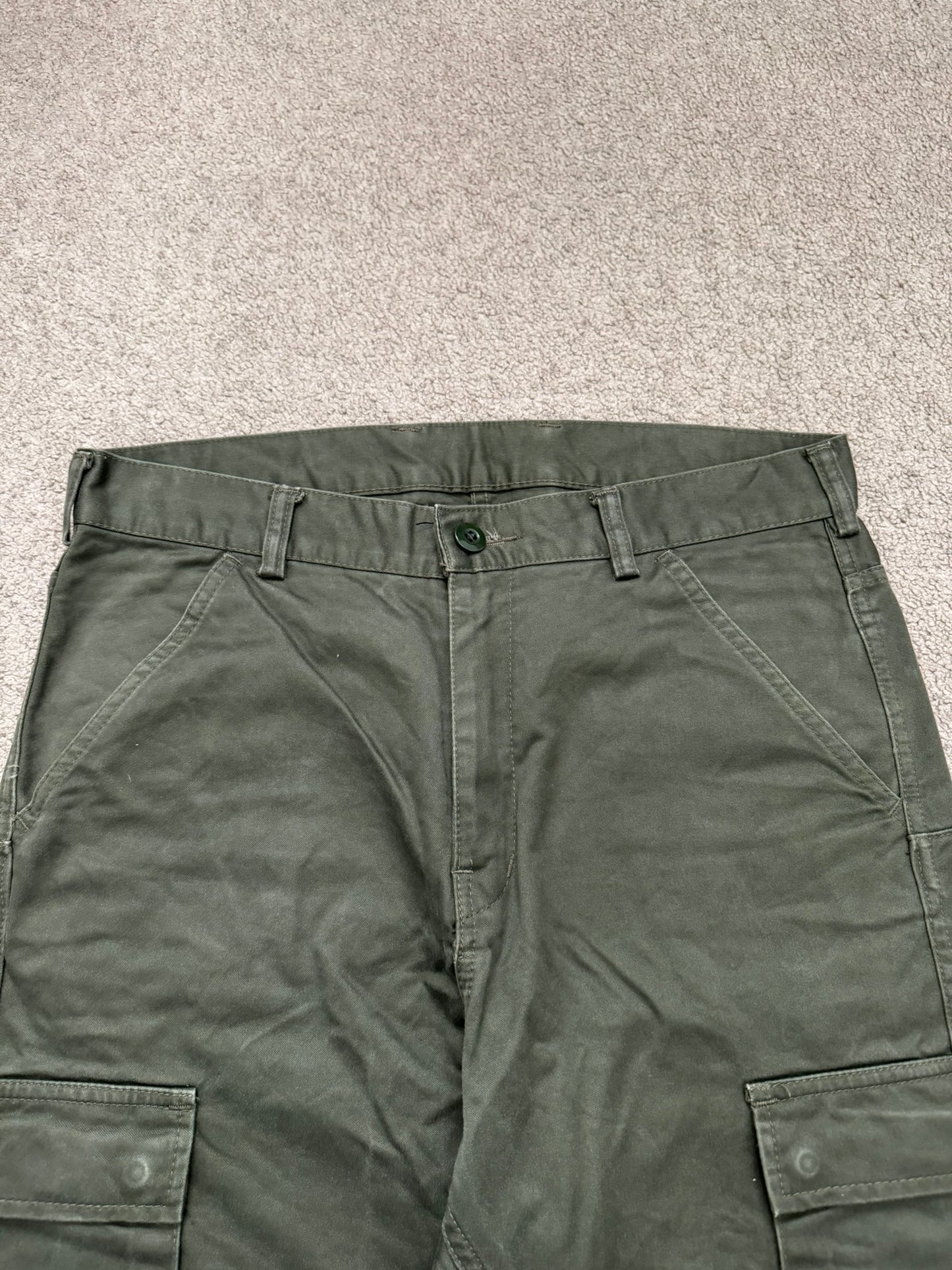 SS11 Comme Des Garcons Ganryu Green Snap Cargo Pants