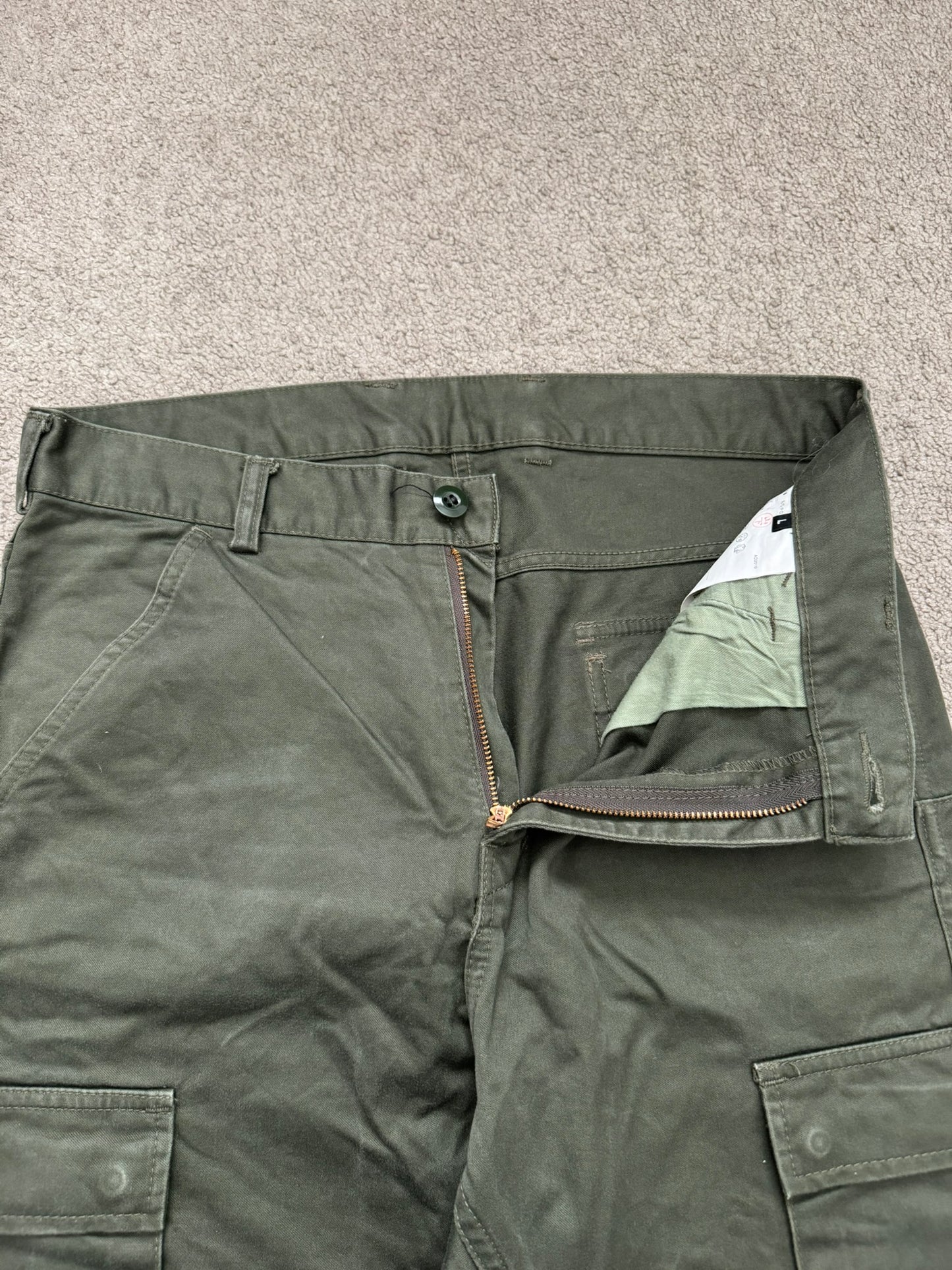 SS11 Comme Des Garcons Ganryu Green Snap Cargo Pants