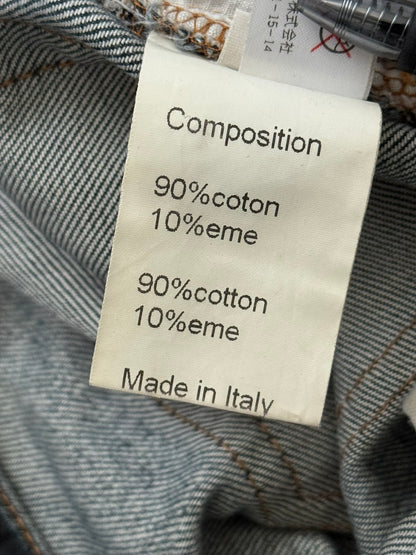 Balmain by Christophe Decarnin Faded Zip Biker Denim Jeans