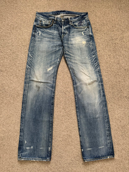 Hysteric Glamour Distressed Studded Denim Jeans