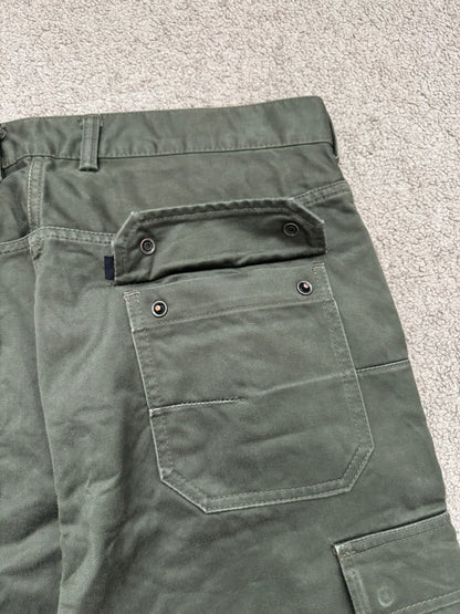 SS11 Comme Des Garcons Ganryu Green Snap Cargo Pants