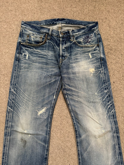 Hysteric Glamour Distressed Studded Denim Jeans