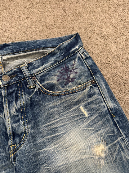 Hysteric Glamour Distressed Studded Denim Jeans