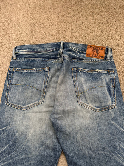 Hysteric Glamour Distressed Studded Denim Jeans