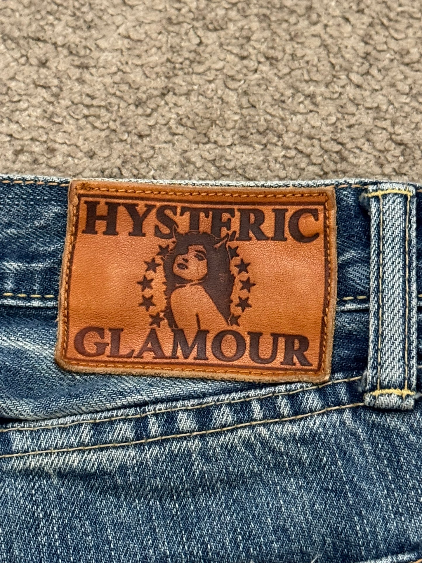 Hysteric Glamour Distressed Studded Denim Jeans