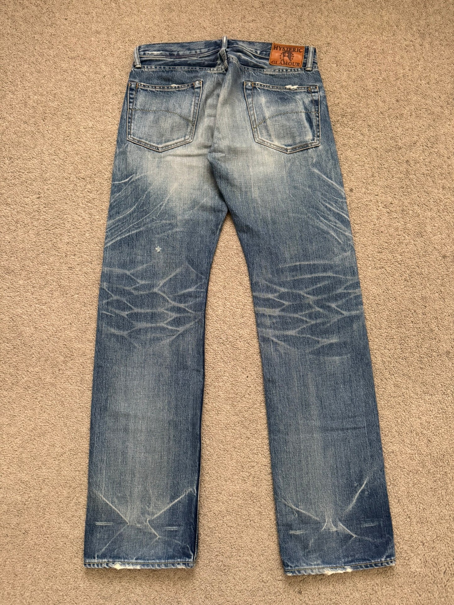 Hysteric Glamour Distressed Studded Denim Jeans