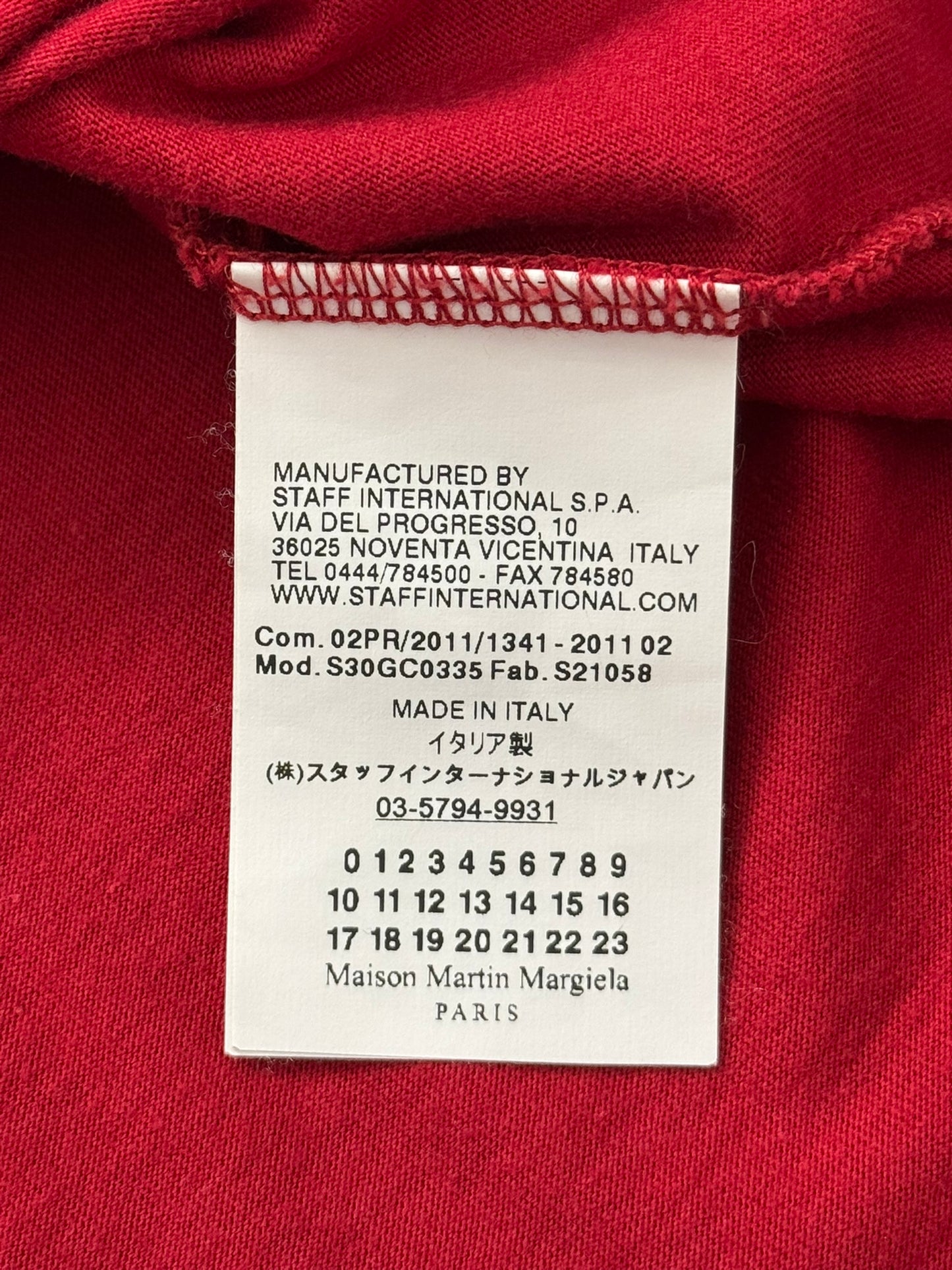 AW11 Maison Martin Margiela Shield Emblem T Shirt