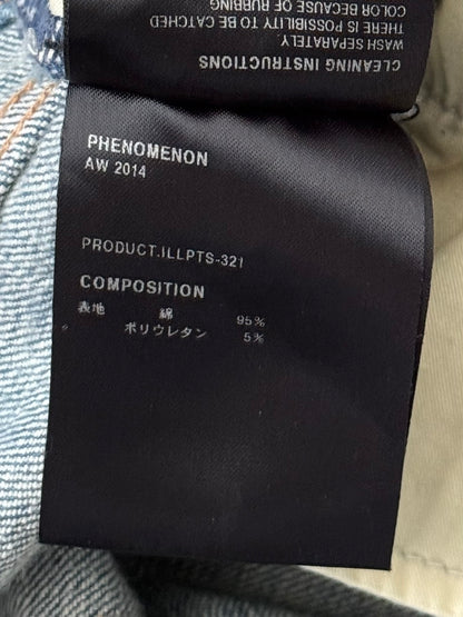 AW14 Phenomenon Repaired Distressed Crash Denim Jeans