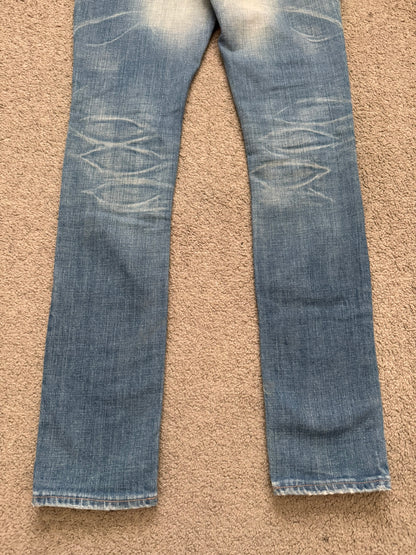AW14 Phenomenon Repaired Distressed Crash Denim Jeans