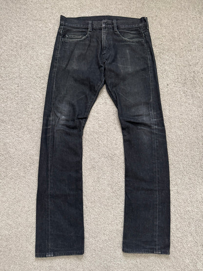 Lad Musician Faded Black Skinny Denim Jeans