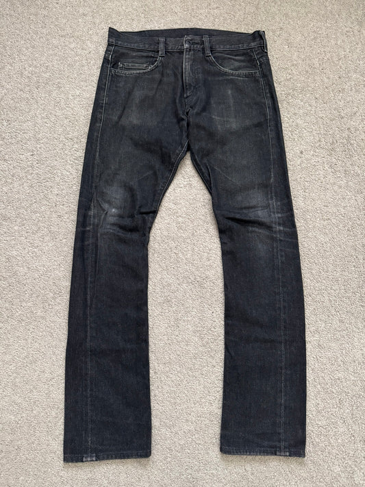 Lad Musician Faded Black Skinny Denim Jeans