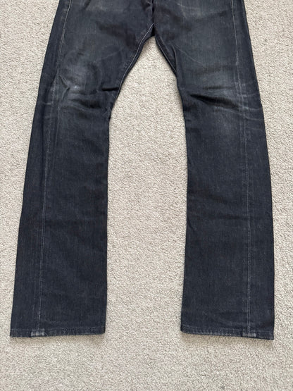 Lad Musician Faded Black Skinny Denim Jeans