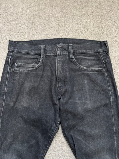 Lad Musician Faded Black Skinny Denim Jeans