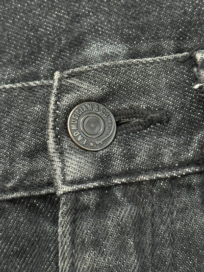 Lad Musician Faded Black Skinny Denim Jeans