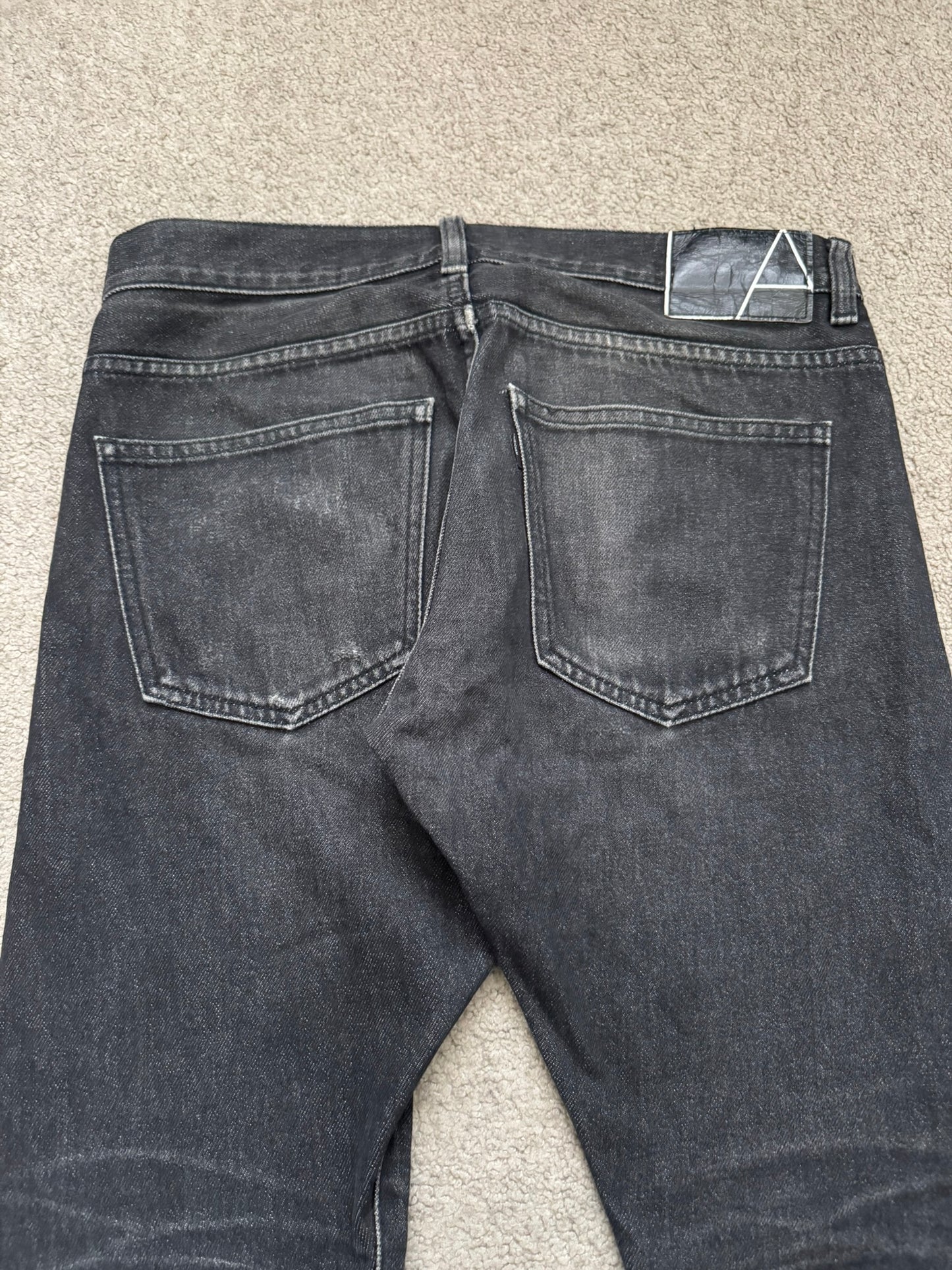 Lad Musician Faded Black Skinny Denim Jeans