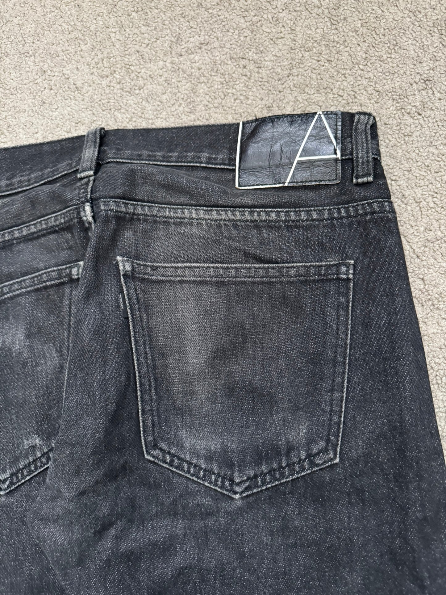 Lad Musician Faded Black Skinny Denim Jeans