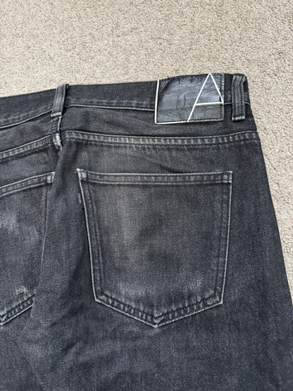 Lad Musician Faded Black Skinny Denim Jeans