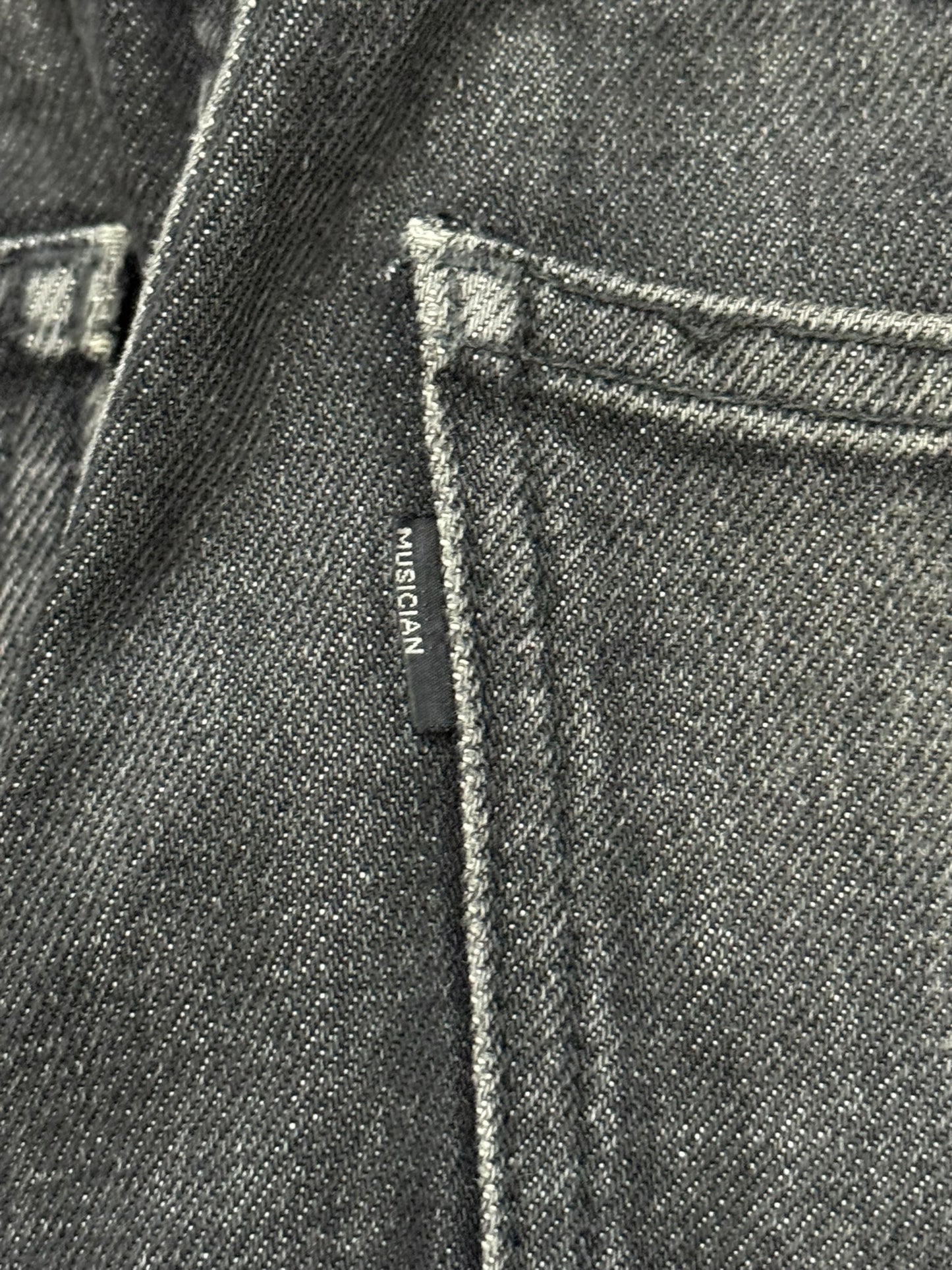 Lad Musician Faded Black Skinny Denim Jeans