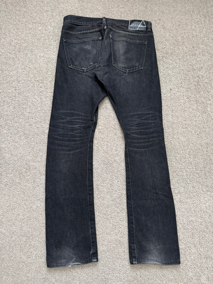 Lad Musician Faded Black Skinny Denim Jeans