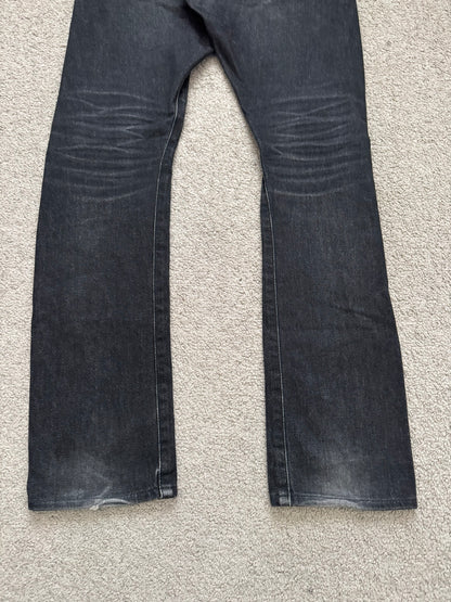 Lad Musician Faded Black Skinny Denim Jeans