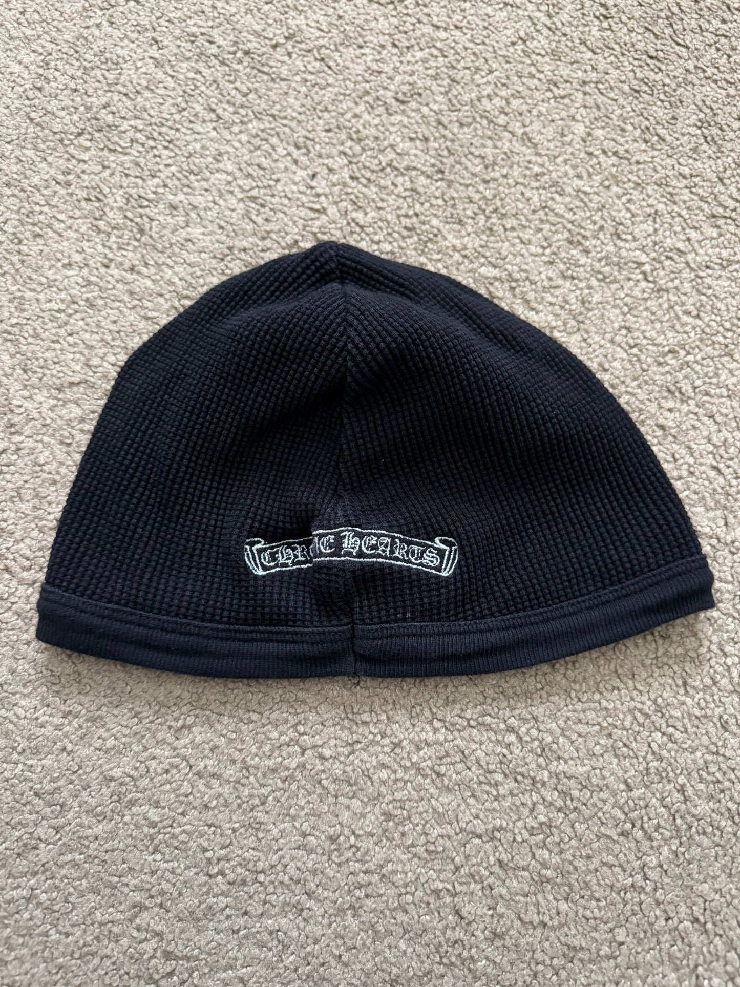 Vintage Chrome Hearts White Cross Logo Thermal Beanie