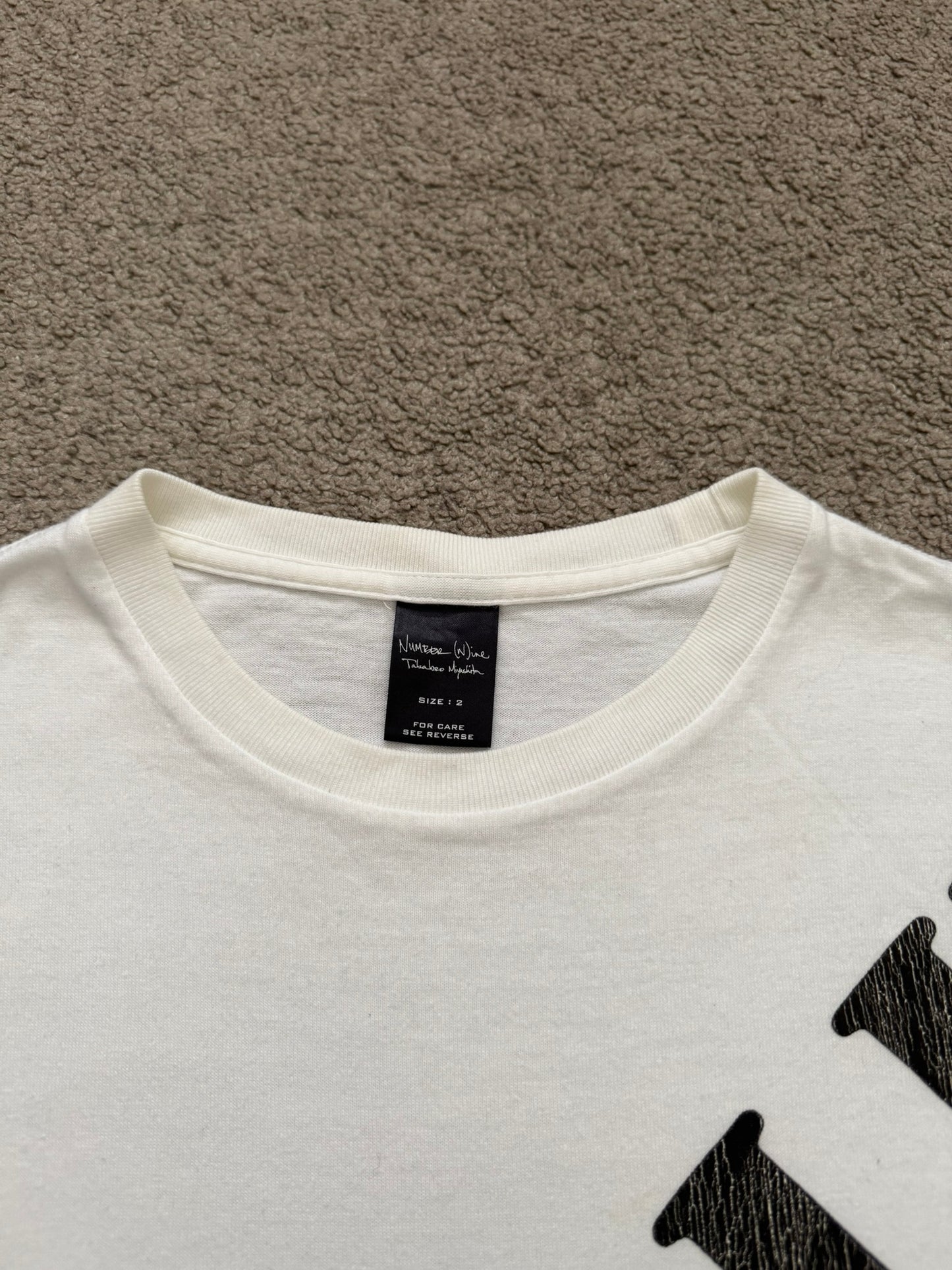 SS/AW03 Number (N)ine "Touch Me I'm Sick" Borderline T Shirt