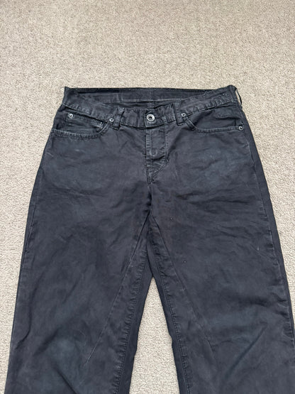 SS09 Rick Owens DRKSHDW "Strutter" Coated Detroit Cropped Pants