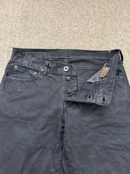 SS09 Rick Owens DRKSHDW "Strutter" Coated Detroit Cropped Pants