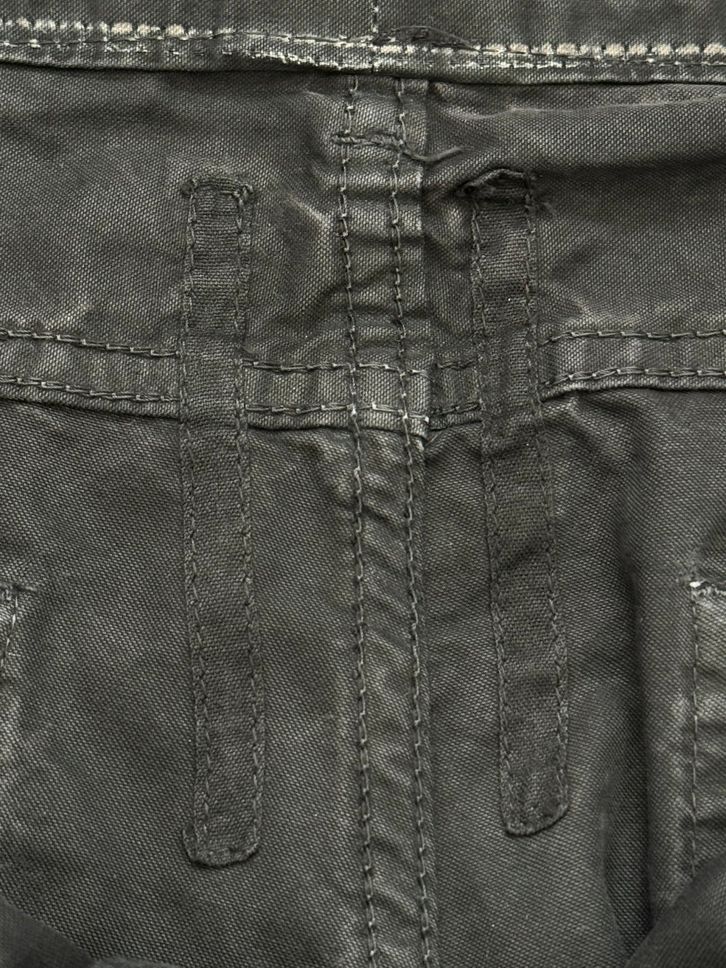 SS09 Rick Owens DRKSHDW "Strutter" Coated Detroit Cropped Pants