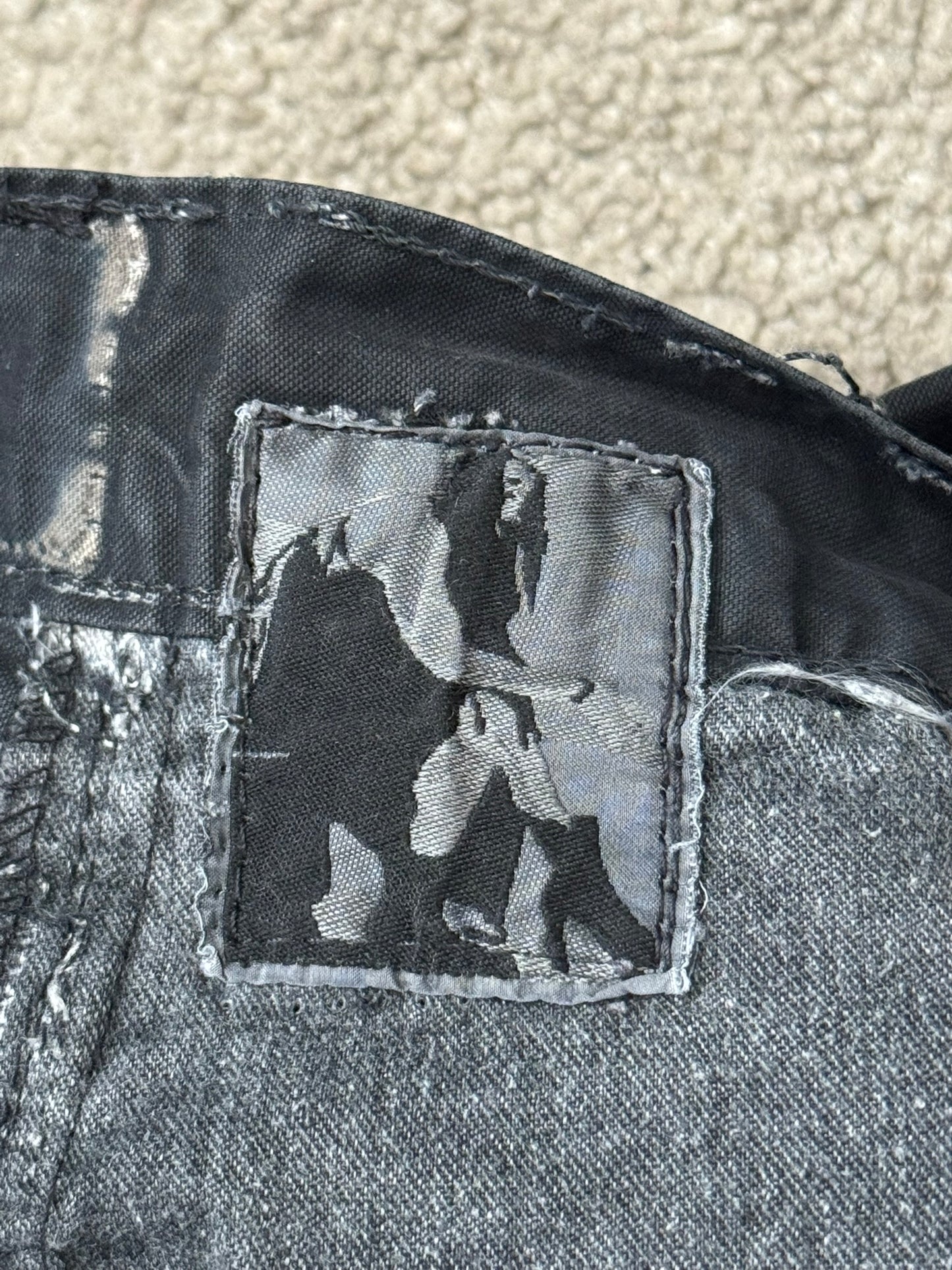 SS09 Rick Owens DRKSHDW "Strutter" Coated Detroit Cropped Pants