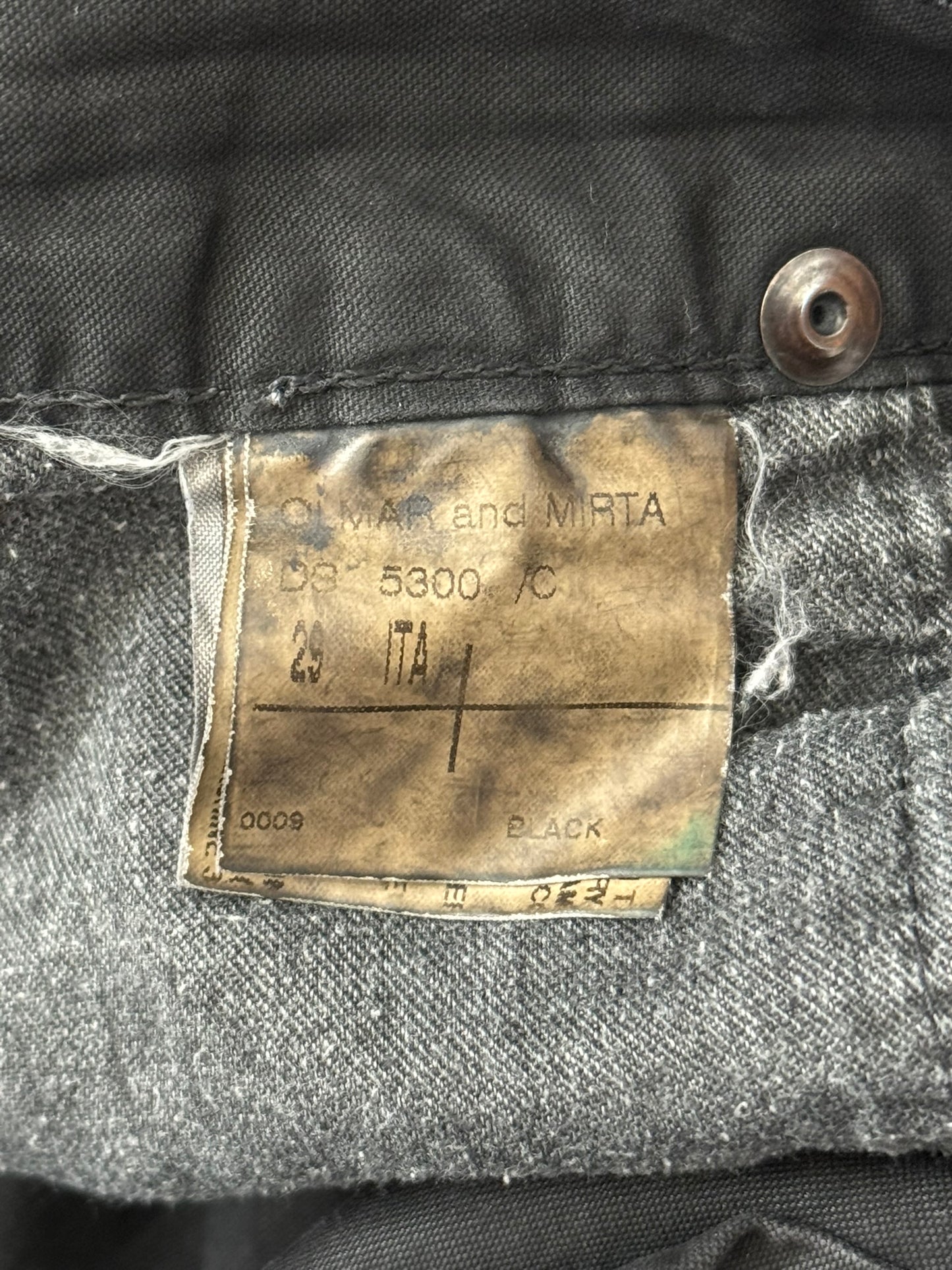SS09 Rick Owens DRKSHDW "Strutter" Coated Detroit Cropped Pants