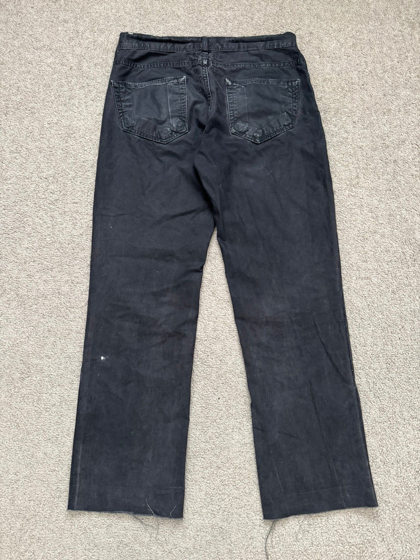 SS09 Rick Owens DRKSHDW "Strutter" Coated Detroit Cropped Pants