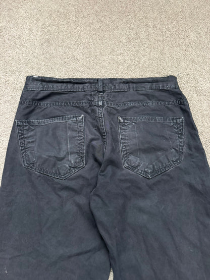SS09 Rick Owens DRKSHDW "Strutter" Coated Detroit Cropped Pants