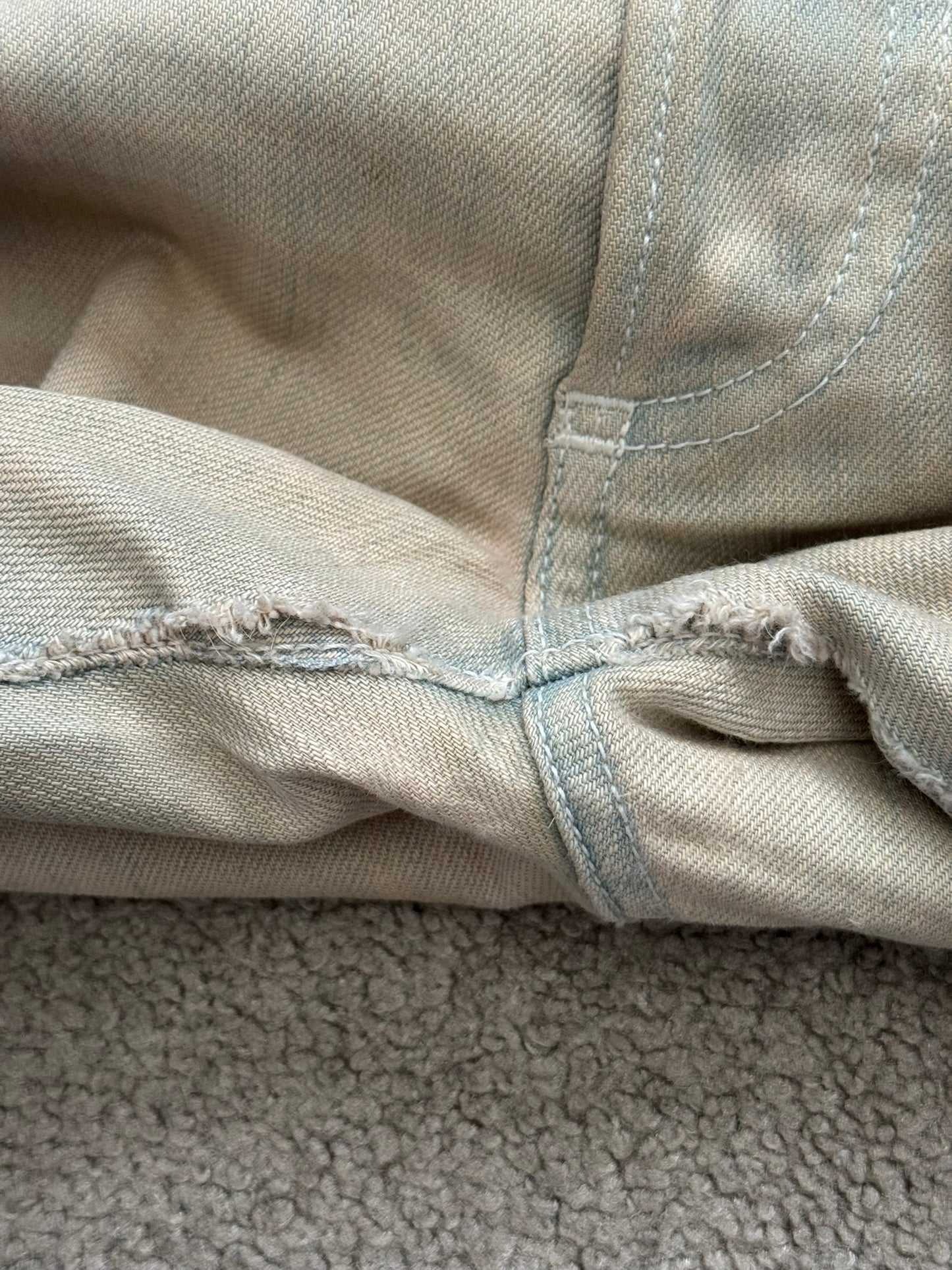 SS09 Dior Homme by Kris Van Assche Dirty Bleu Claire Reissue Denim Jeans