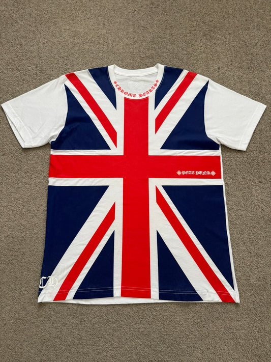 Chrome Hearts Union Jack British Flag T Shirt