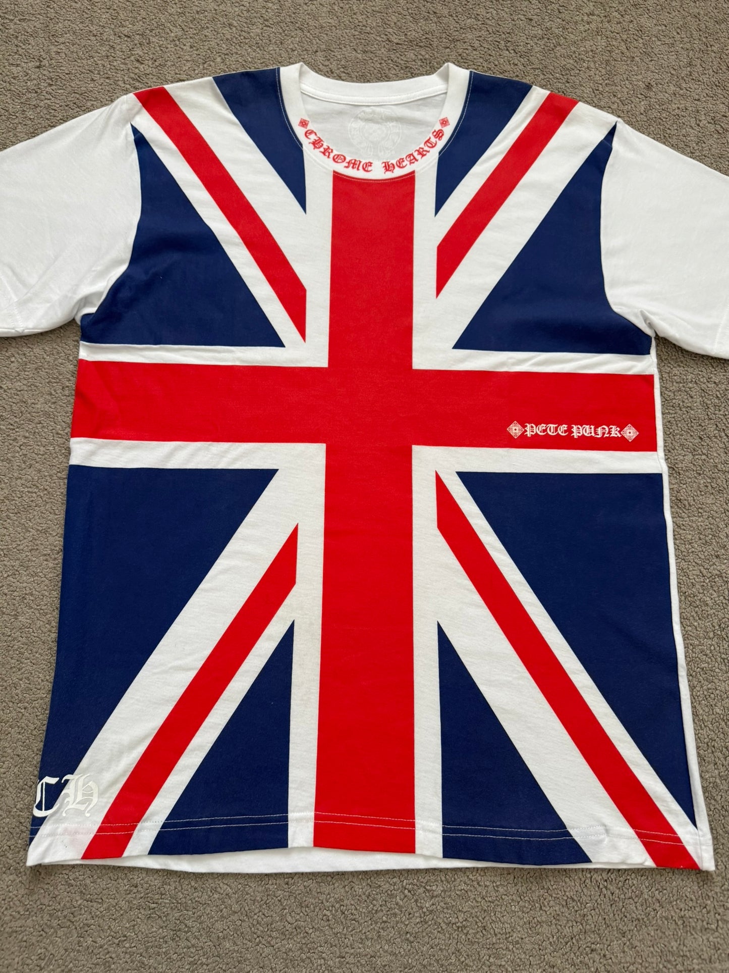 Chrome Hearts Union Jack British Flag T Shirt