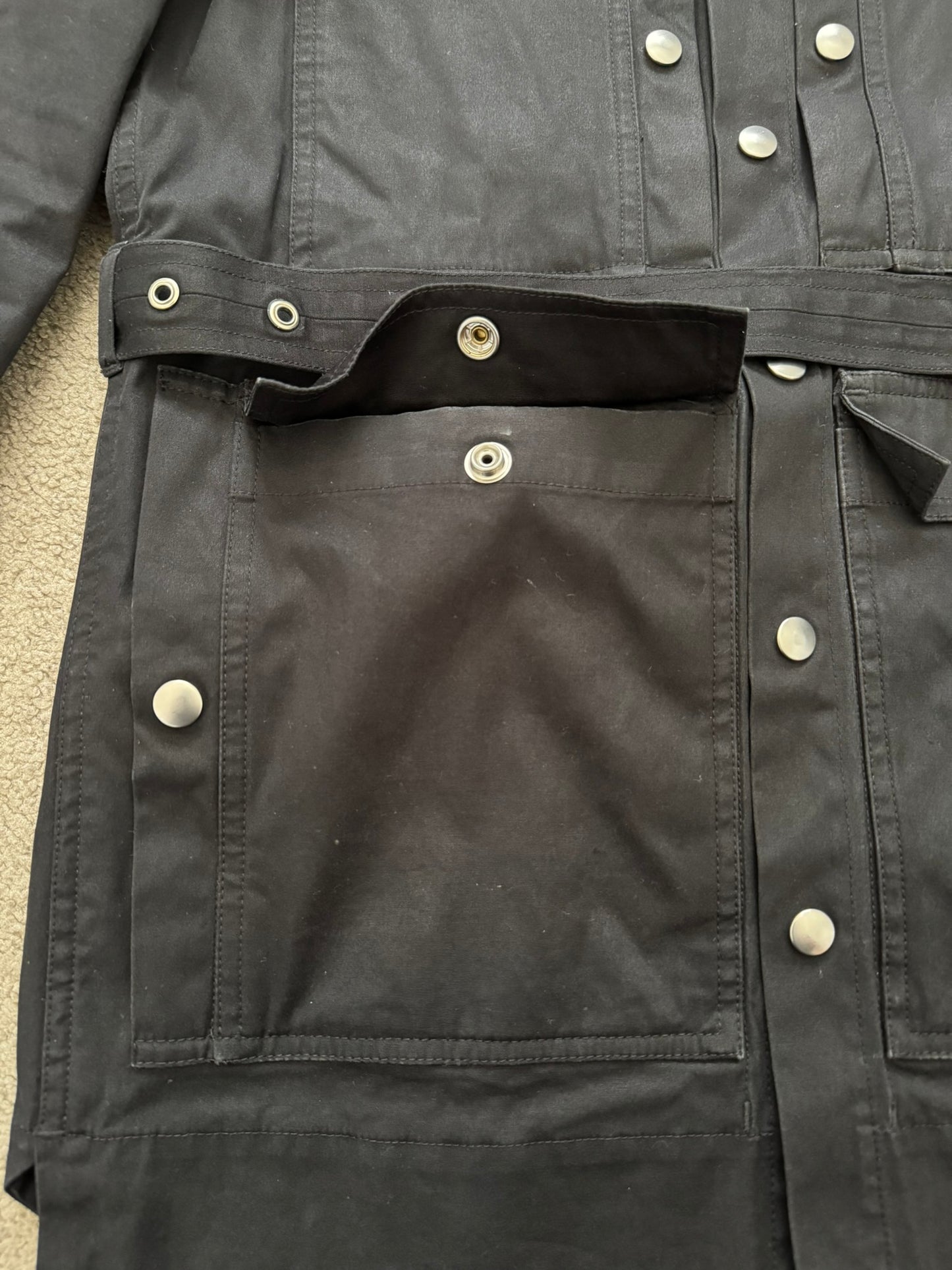 FW21 Rick Owens Mainline Belted Military Cargo Jacket