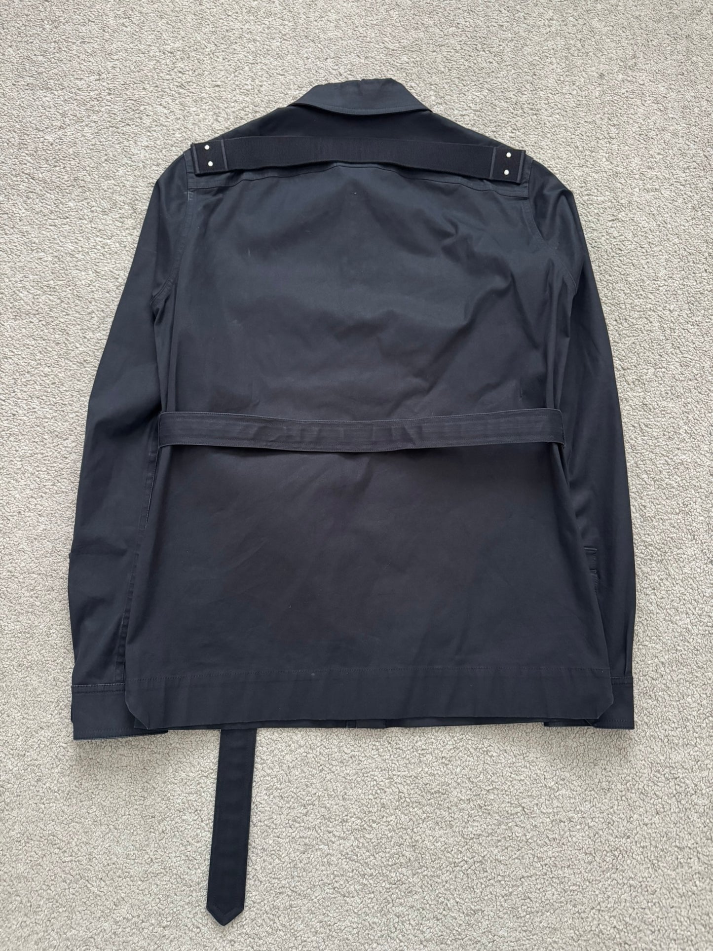 FW21 Rick Owens Mainline Belted Military Cargo Jacket