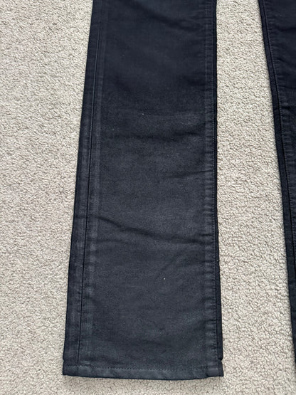 AW07 Dior Homme by Hedi Slimane Black Waxed Moleskin Jeans