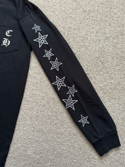 Vintage Chrome Hearts Horseshoe & Stars Long Sleeve T Shirt