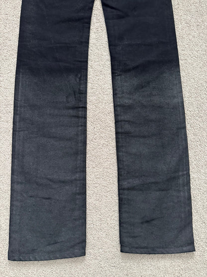 AW07 Dior Homme by Hedi Slimane Black Waxed Moleskin Jeans