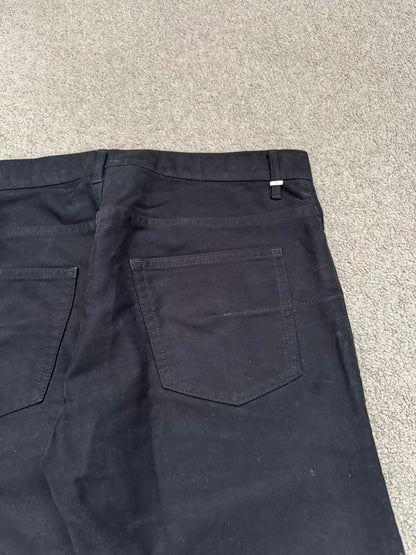 AW07 Dior Homme by Hedi Slimane Black Waxed Moleskin Jeans