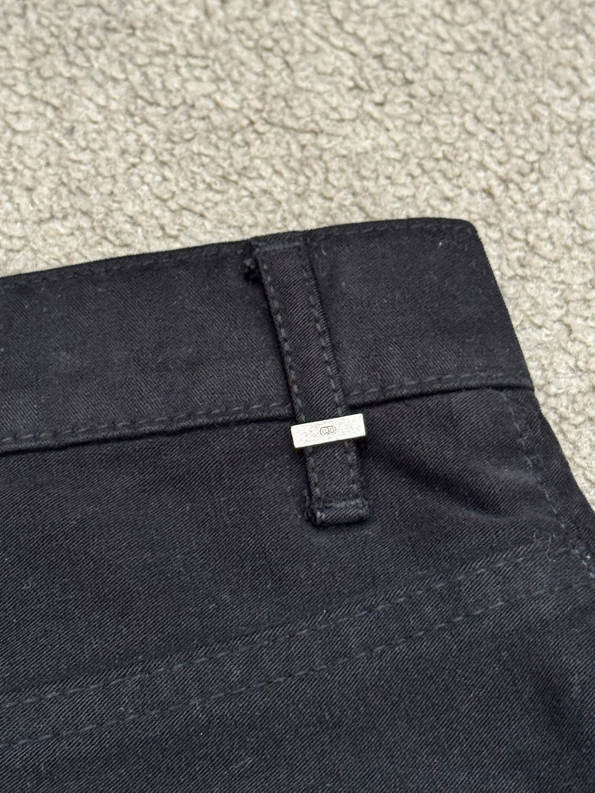 AW07 Dior Homme by Hedi Slimane Black Waxed Moleskin Jeans