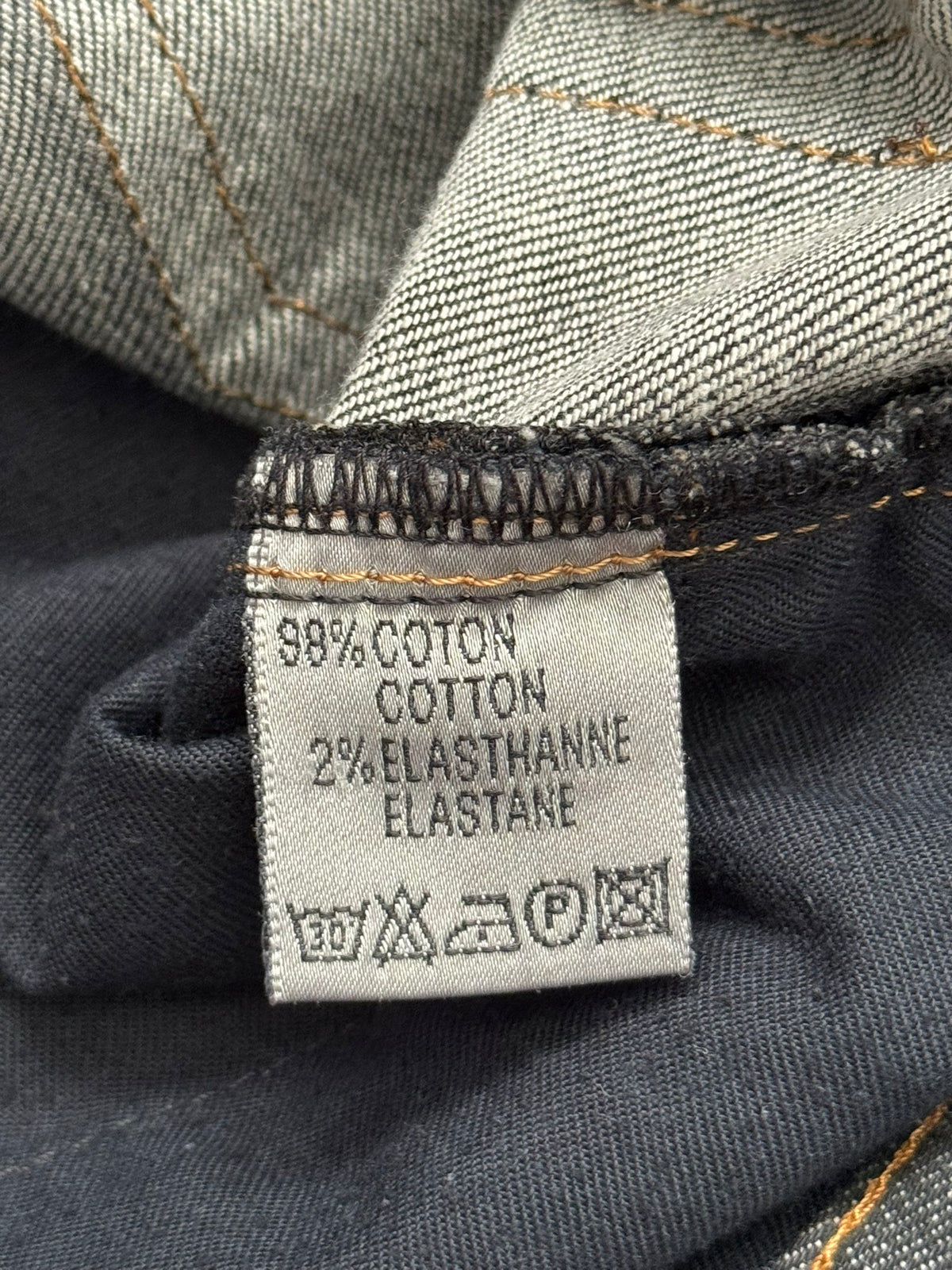 AW08 Dior Homme by Kris Van Assche Waxed Black Raw Denim Jeans
