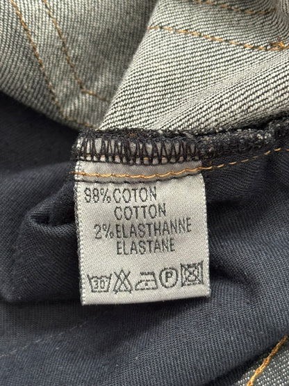 AW08 Dior Homme by Kris Van Assche Waxed Black Raw Denim Jeans