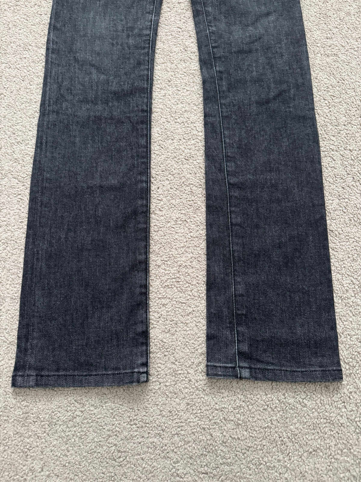 AW06 Dior Homme by Hedi Slimane MIJ Black Glitter Denim Jeans